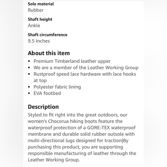 Ladies Gore-Tex Timberland hiking boot, 7.5 regular - Picture 11 of 11